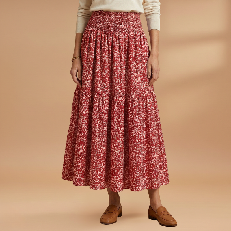 Charming Floral Skirt with Flattering Fit 9