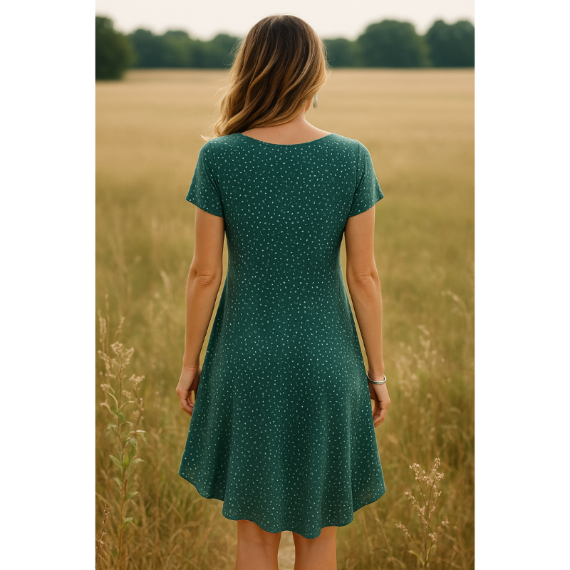 Charming Floral Summer Dress Mini Fit 2
