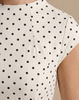 Charming Maxi Dress With Polka Dots And Pleats 3