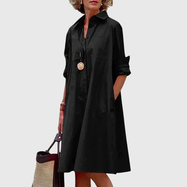 Charming Midi Dress With Pockets For Women 2