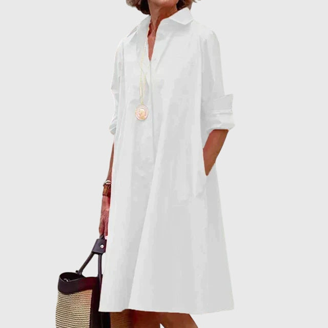Charming Midi Dress With Pockets For Women 3