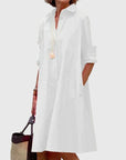 Charming Midi Dress With Pockets For Women 3