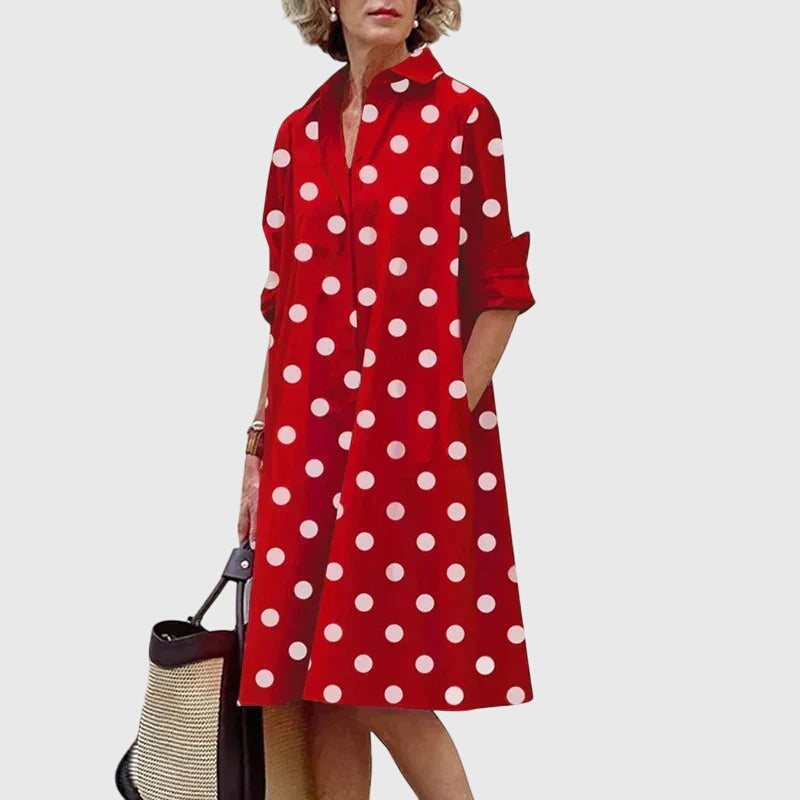 Charming Midi Dress With Pockets For Women 4