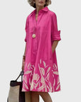 Charming Midi Dress With Pockets For Women 9