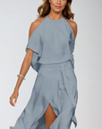 Charming Midi Dress With Stylish Cutouts 1