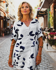 Charming Women's Dress With V-Neck Design 1