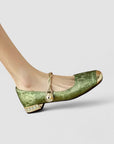 Charming Women's Shoes With Block Heel Design 3