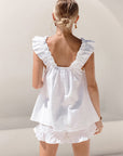 Charming Womens Lounge Set With Ruffle Details 4