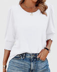 Charming Womens Top With Relaxed Fit Blouse 0