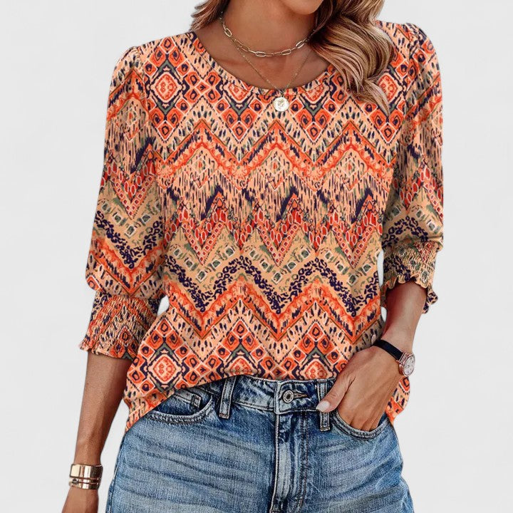 Charming Womens Top With Relaxed Fit Blouse 8