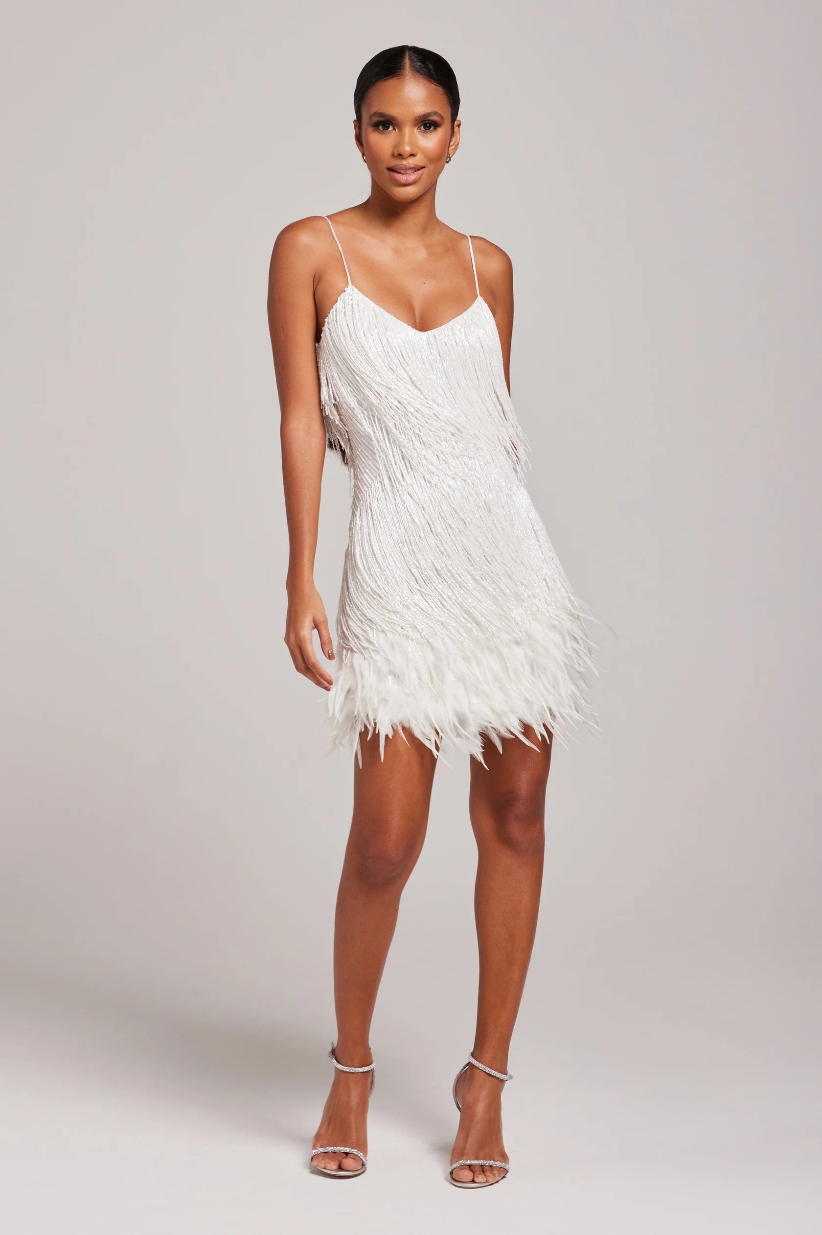 Chic Cocktail Dress With Fringe Details For Parties 2