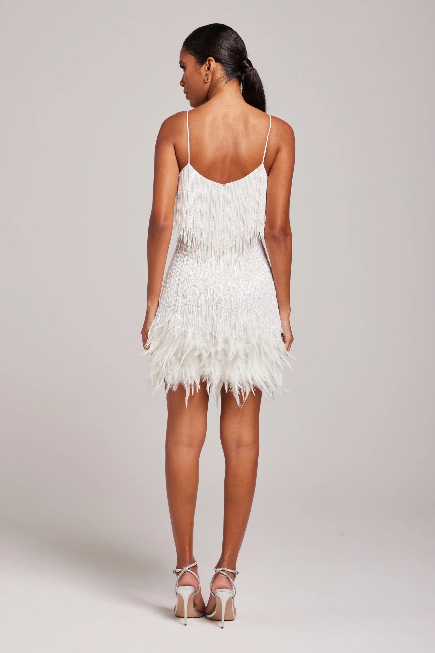 Chic Cocktail Dress With Fringe Details For Parties 3