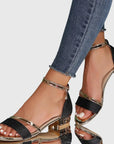 Chic Heeled Sandals With Adjustable Straps 0