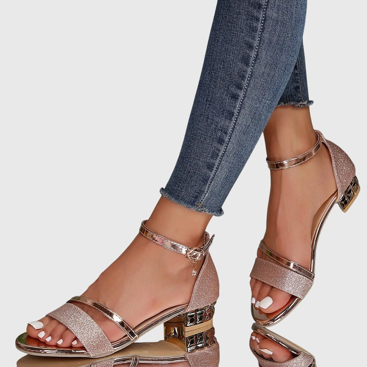 Chic Heeled Sandals With Adjustable Straps 4