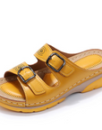 Chic Open Toe Mules for Women with Adjustable Straps 2