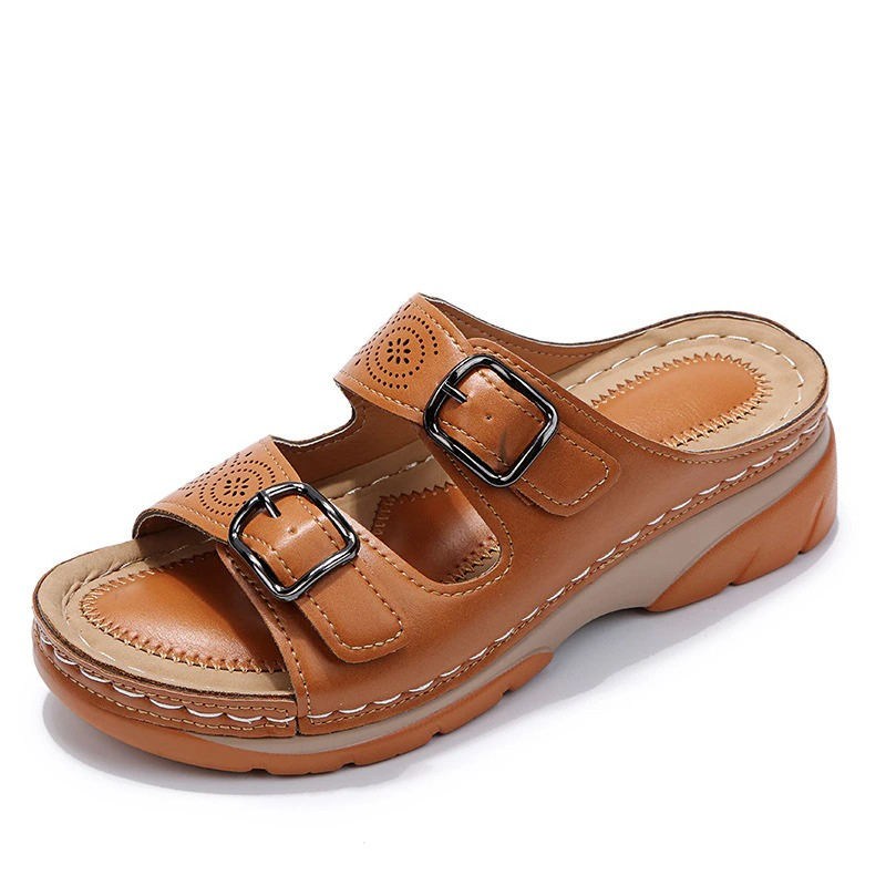 Chic Open Toe Mules for Women with Adjustable Straps 3