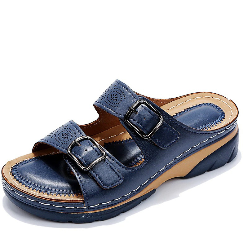 Chic Open Toe Mules for Women with Adjustable Straps 4