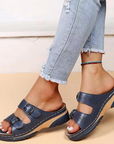 Chic Open Toe Mules for Women with Adjustable Straps 5