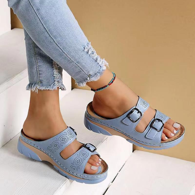 Chic Open Toe Mules for Women with Adjustable Straps 6