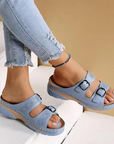 Chic Open Toe Mules for Women with Adjustable Straps 6