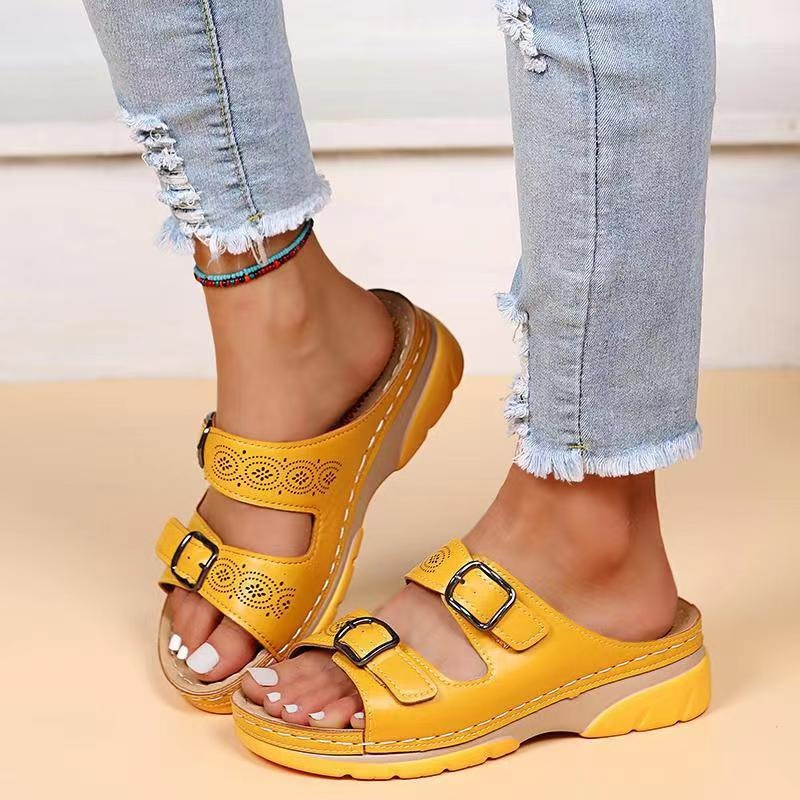 Chic Open Toe Mules for Women with Adjustable Straps 7