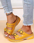Chic Open Toe Mules for Women with Adjustable Straps 7