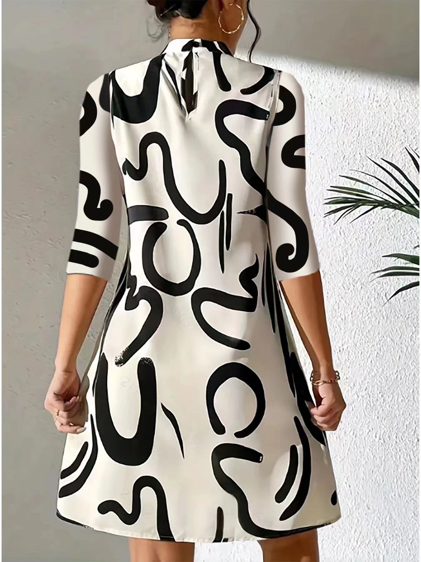 Chic Summer Dress With Trendy Print Design 3
