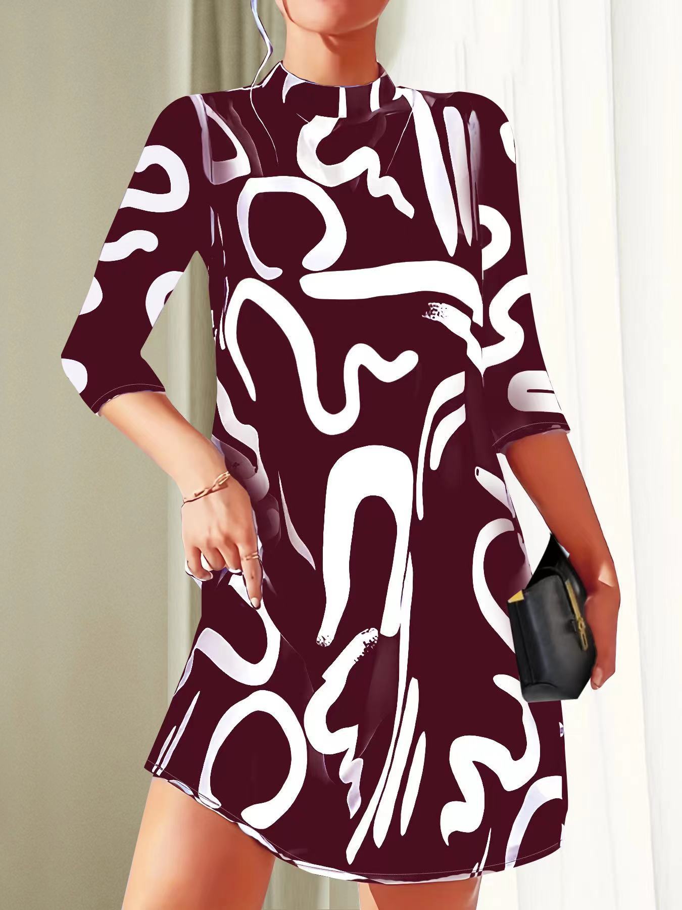 Chic Summer Dress With Trendy Print Design 4