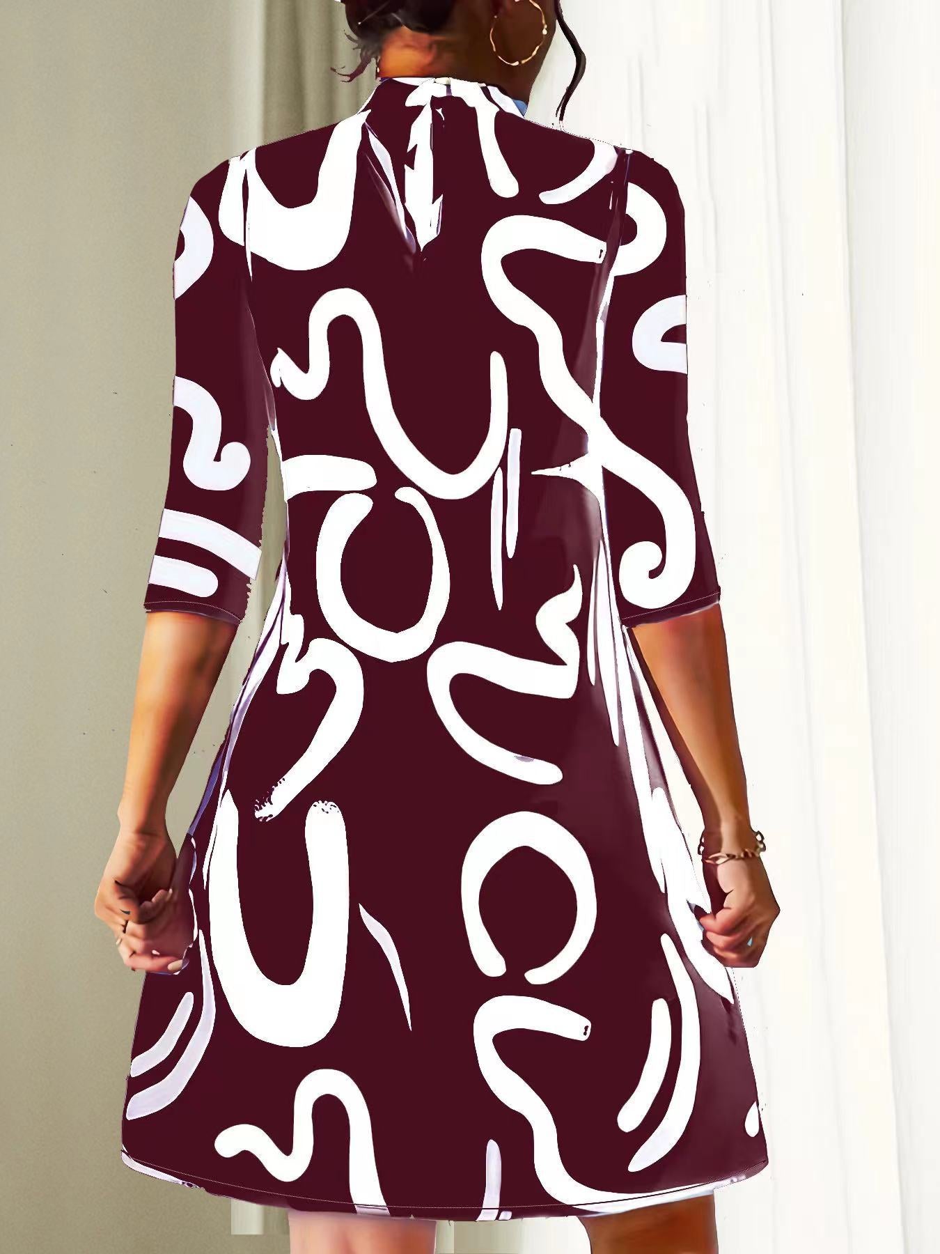 Chic Summer Dress With Trendy Print Design 5