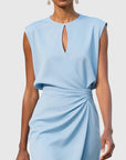 Chic White Midi Dress With Long Sleeves 4