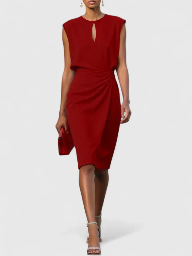 Chic White Midi Dress With Long Sleeves 5