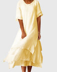 Chic White Midi Dress with Flattering Cut 2