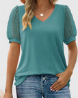 Chic Women's Blouse With Sheer Sleeves 4