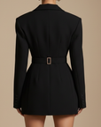 Chic Women's Dress With Pleated Skirt Design 2