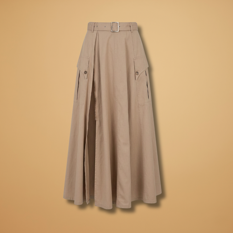 Chic Women's Maxi Skirt with High Slit 1
