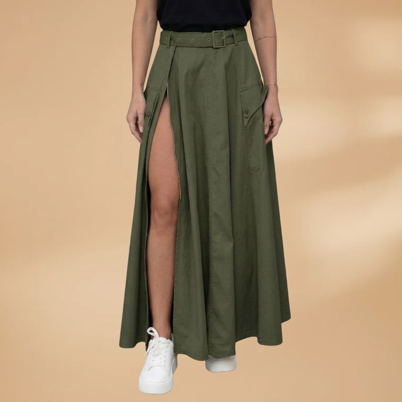 Chic Women's Maxi Skirt with High Slit 5