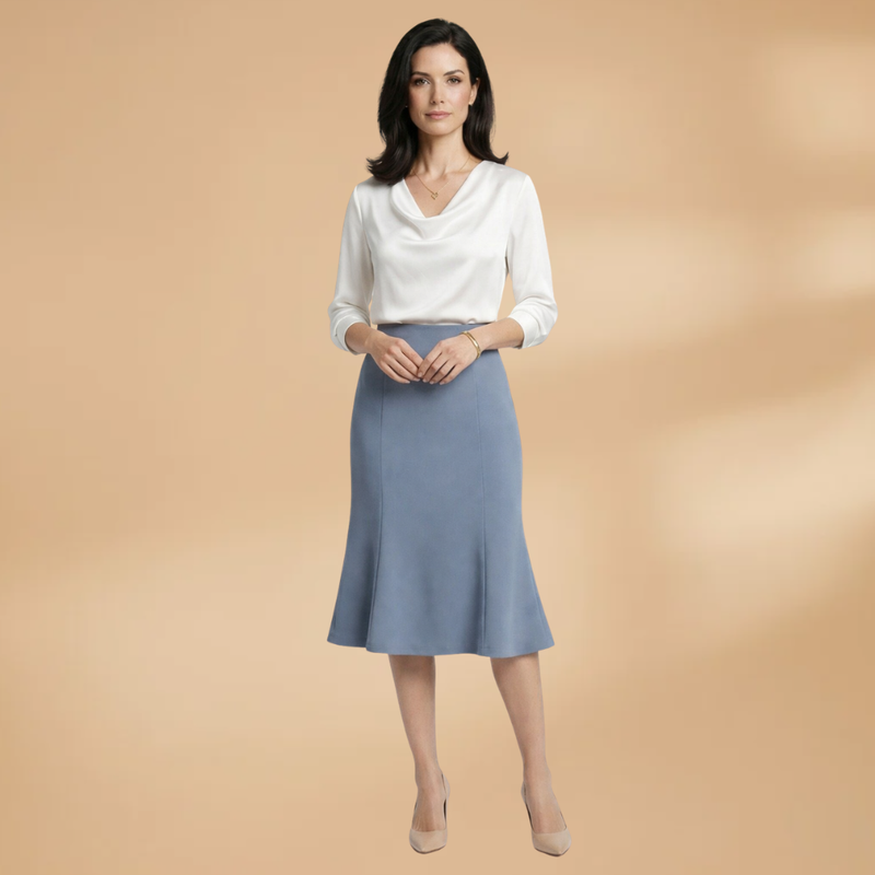 Chic Women's Midi Skirt With A-Line Silhouette 0
