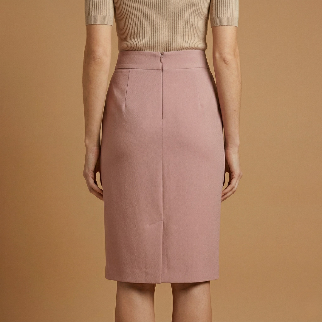 Chic Women's Midi Skirt with High Waist Design 3