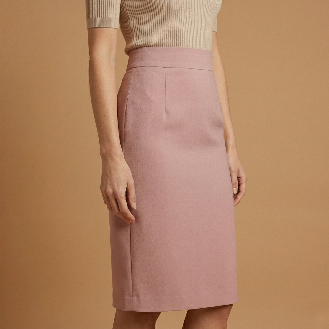 Chic Women's Midi Skirt with High Waist Design 4