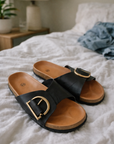 Chic Women's Mules With Wide Crossover Strap 2