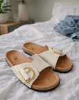 Chic Women's Mules With Wide Crossover Strap 3