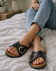 Chic Women's Mules With Wide Crossover Strap 5