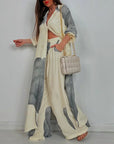 Chic Women's Outfit With Cropped Shirt & Wide Legs 0