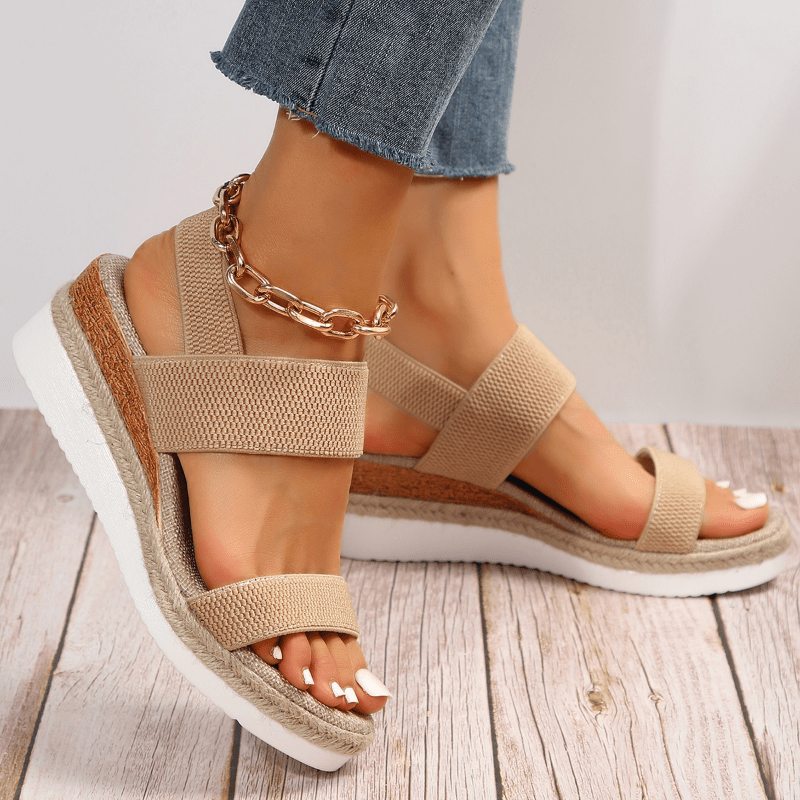 Chic Women's Platform Sandals with Sporty Design 0