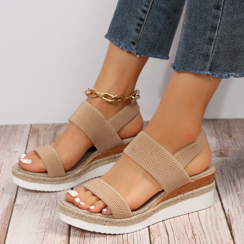 Chic Women's Platform Sandals with Sporty Design 1