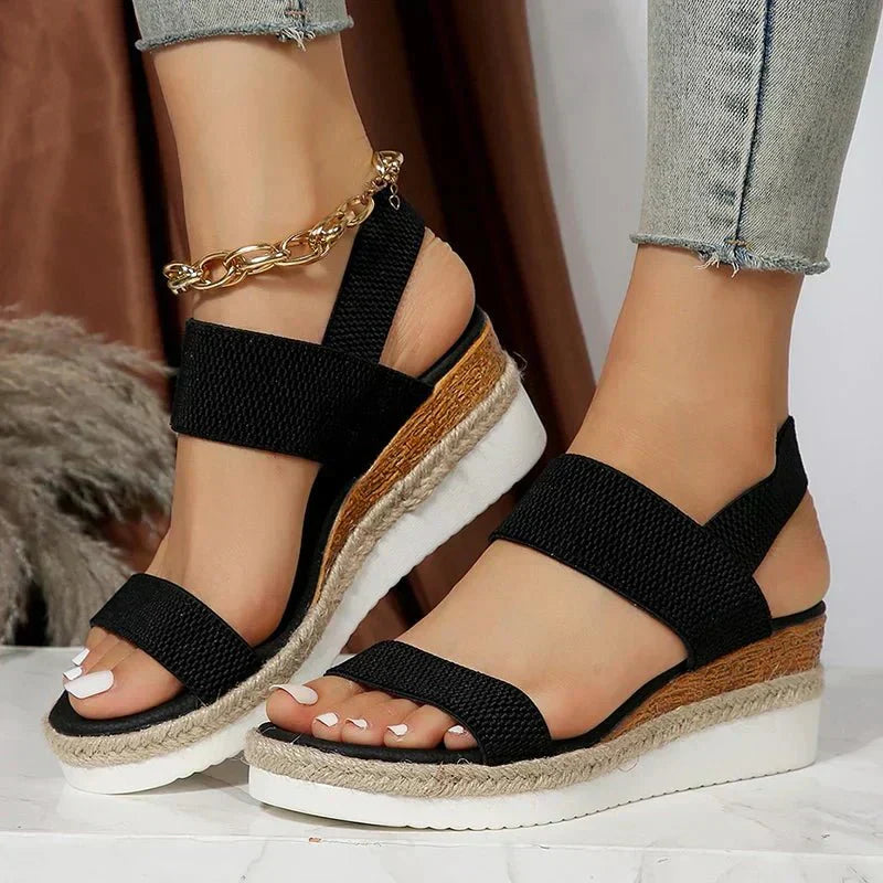 Chic Women's Platform Sandals with Sporty Design 4