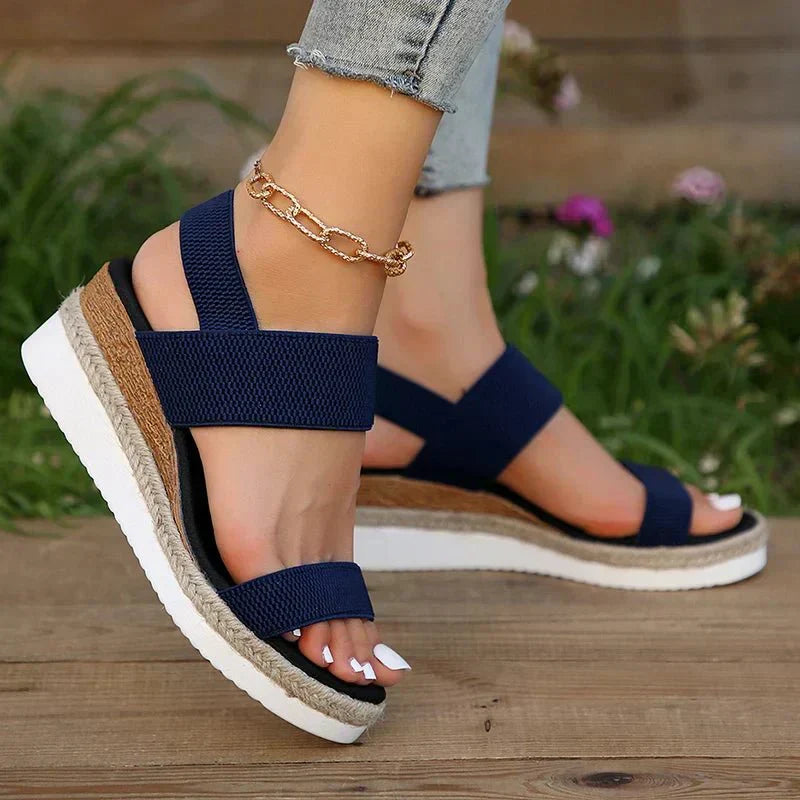 Chic Women's Platform Sandals with Sporty Design 6