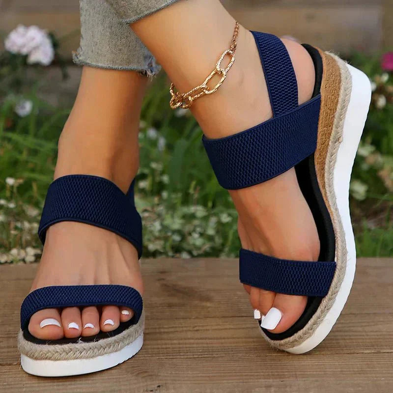 Chic Women's Platform Sandals with Sporty Design 7