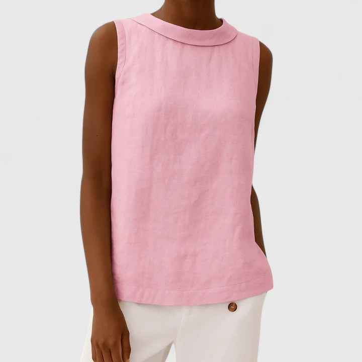 Chic Womens Top With Sculptural Neckline 2