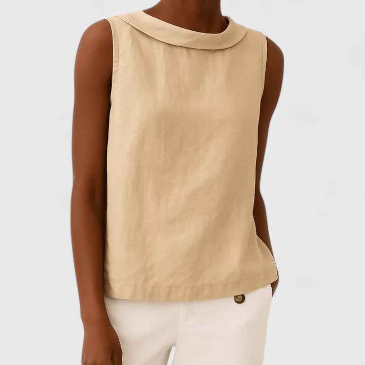 Chic Womens Top With Sculptural Neckline 3